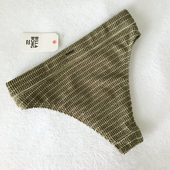 Billabong Striped High Waisted Bikini Bottoms - Picture 3 of 8